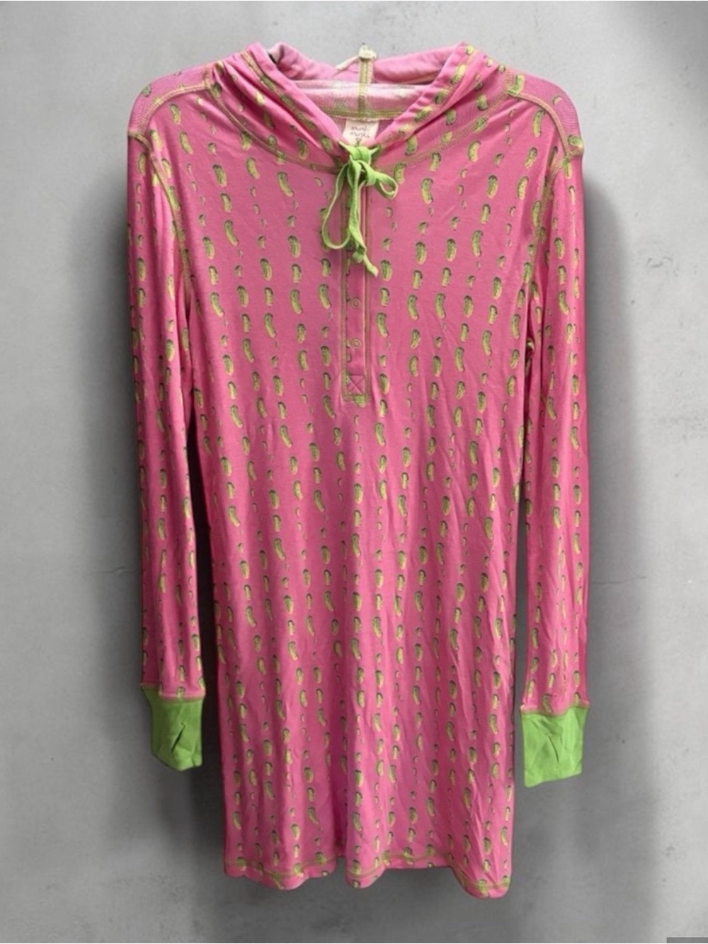 New munki munki hooded nightgown pajamas Pickles Womens Small